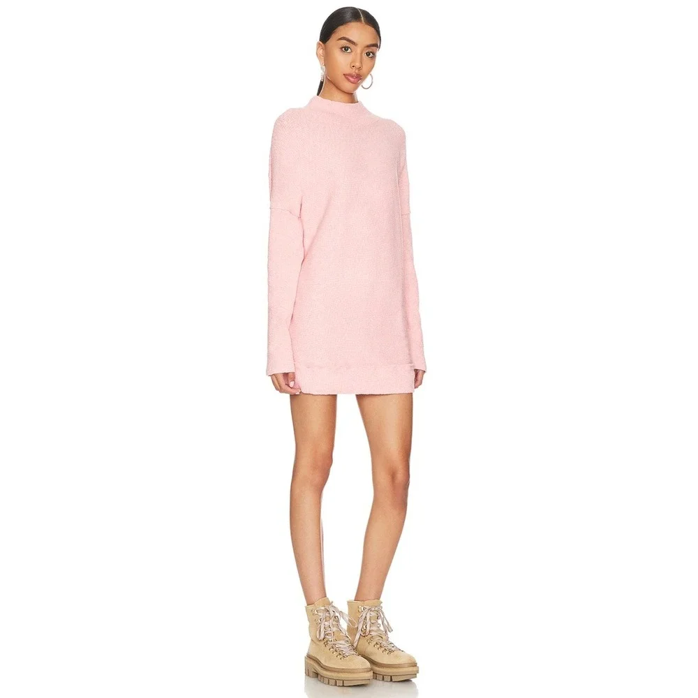 We The Free People Women Small Casey Tunic Ribbed Long Sleeve Pullover Dress